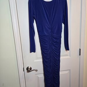 Chic Royal Blue Long Sleeve ShapeLLX Dress